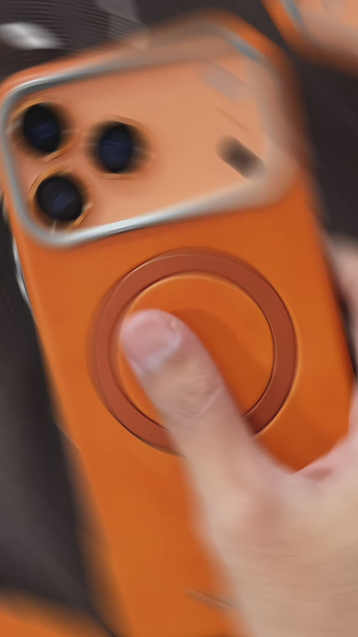 Premium Leather MagSafe iPhone Case